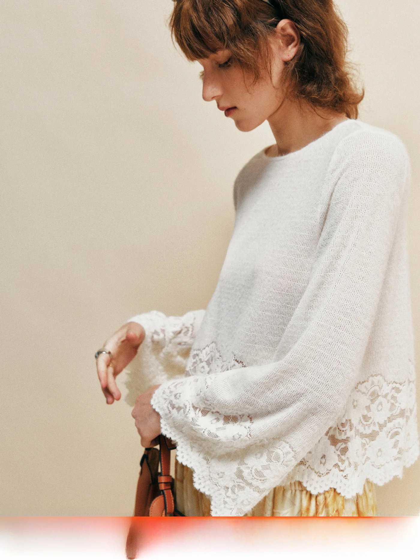 

Elegant Hollow out Knitted Sweater Women's Fashion Commute Style Floral Hook Needlework Premium Quality Long Sleeve Crew Neck