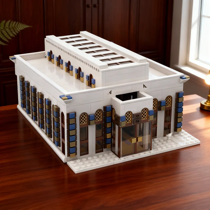 

3091pcs MOC Synagogue Modular Streetscape Model Building Blocks DIY Gift Creative Collectible Display Decor Premium Adult Kids