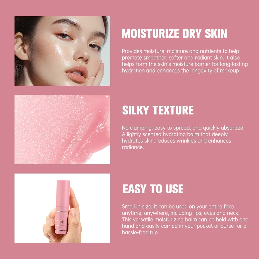 Moisturizing Wrinkle Bounce multi Balm stick Enhance skin elasticity Plumper lip reduce fine line  multi Balm Cosmetic Korean