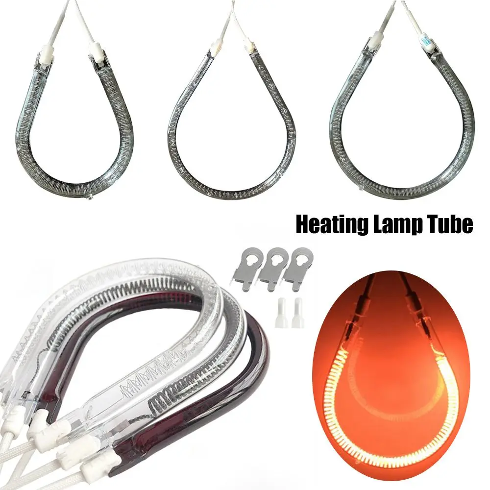 Small Sun Heater Heating Lamp Electric Stove Ring Fittings Tools Tube Pear-shaped Halogen Tube Far-infrared