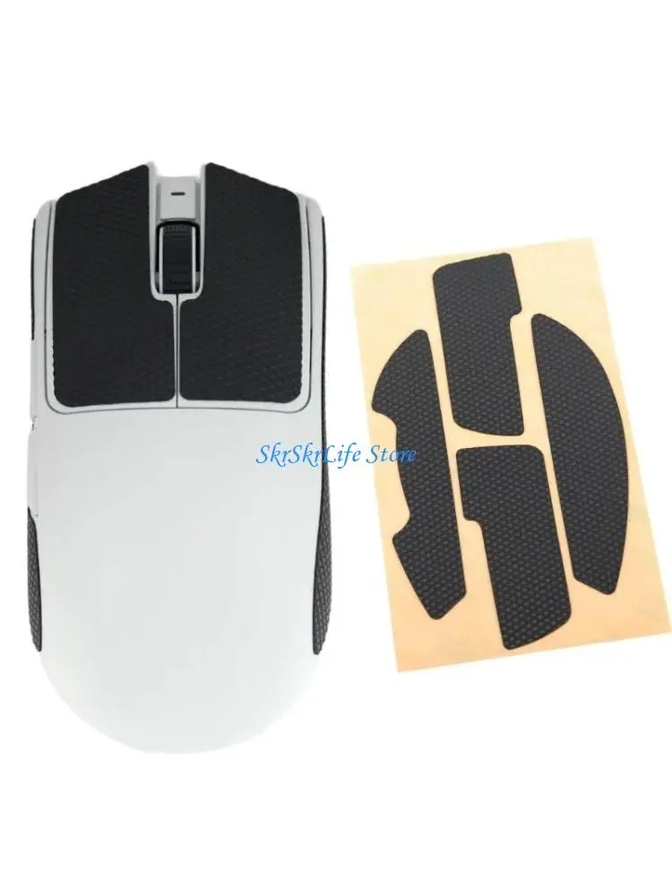 

E65E Original Mouse Skin Mouse AntiSlip Grip Tape Mouse Skates Mouse Side Stickers for V3Pro Mouse Moistures Wicking