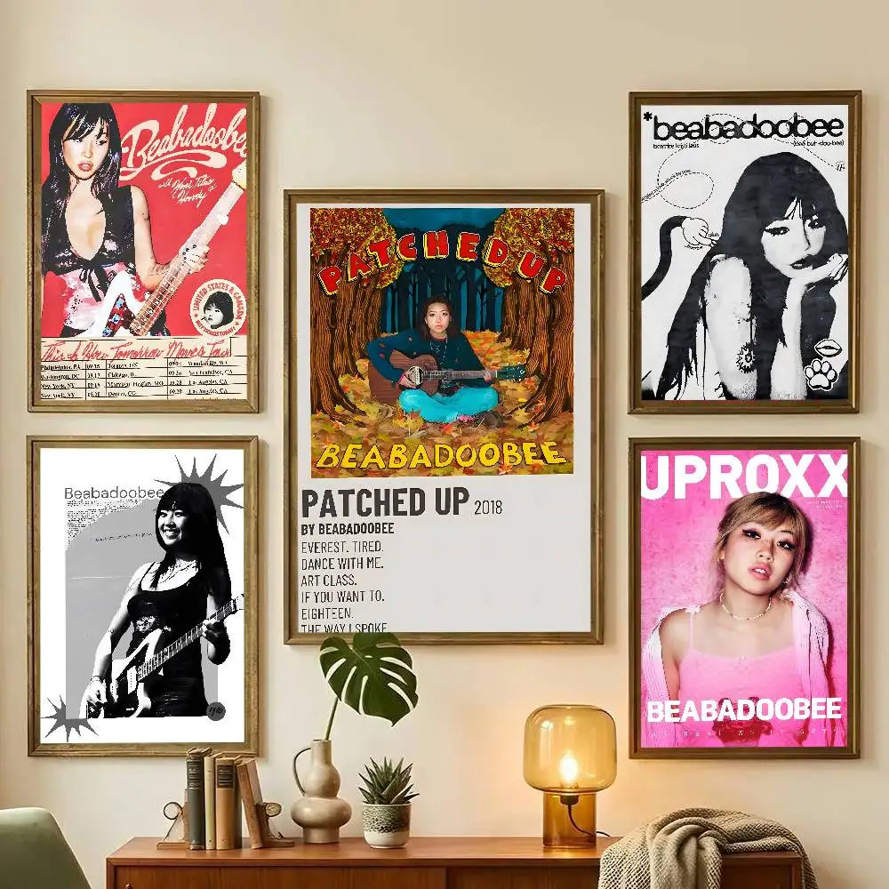 Singer B-Beabadoobee Poster Art With Prints Home Bedroom Living Room Decoration Gift