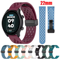 22mm Silicone Breathable Strap For Zeblaze Beyond/Ares/Btalk 3 Plus Magnetic Band For Zeblaze Btalk/Ares/Beyond/GTS/GTR 3 Pro