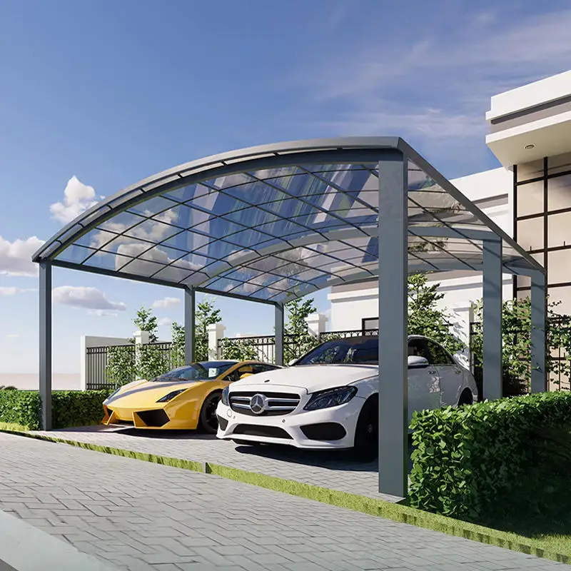 Aluminiumlegierung Carport Home Villa Pavillons Garten Outdoor Baldachin Zelt Moderne individuelle Autos Duty Shed Pergola Shed Sonnenschirm Markise