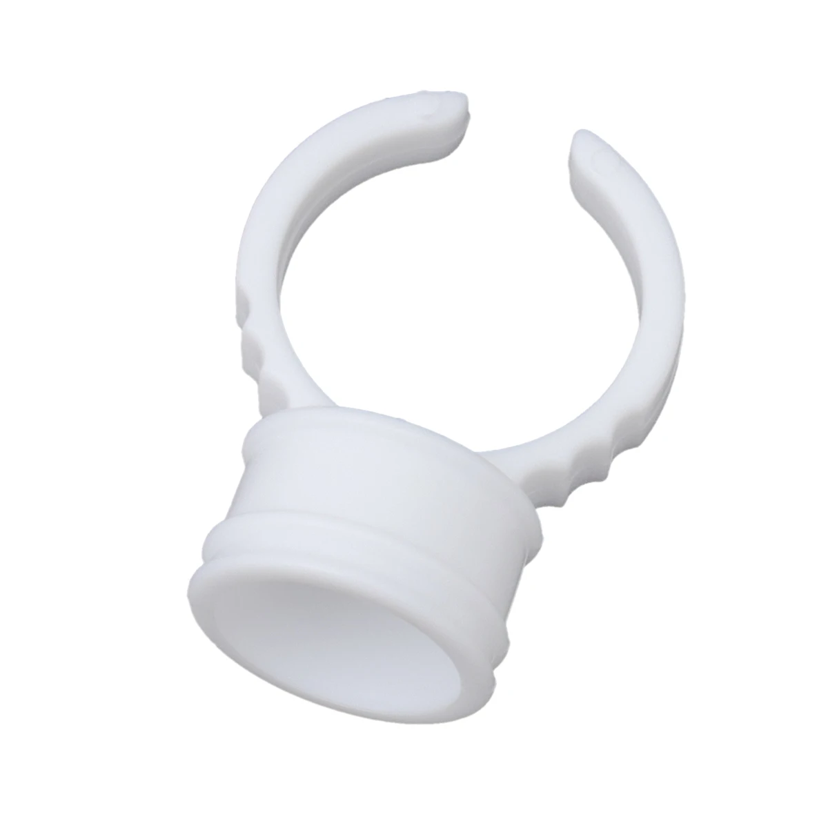 

500 Pcs Rings Tattooed Cup Pigment Container Holder Eyelash Makeup Tools Ink White