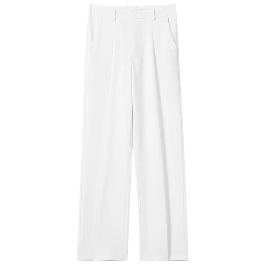 여성 정장 바지 오피스룩 여름 여성 와이드 레그 팬츠 기품있는 다용도 하이웨이스트 배기 수트 팬츠 캐주얼 바지