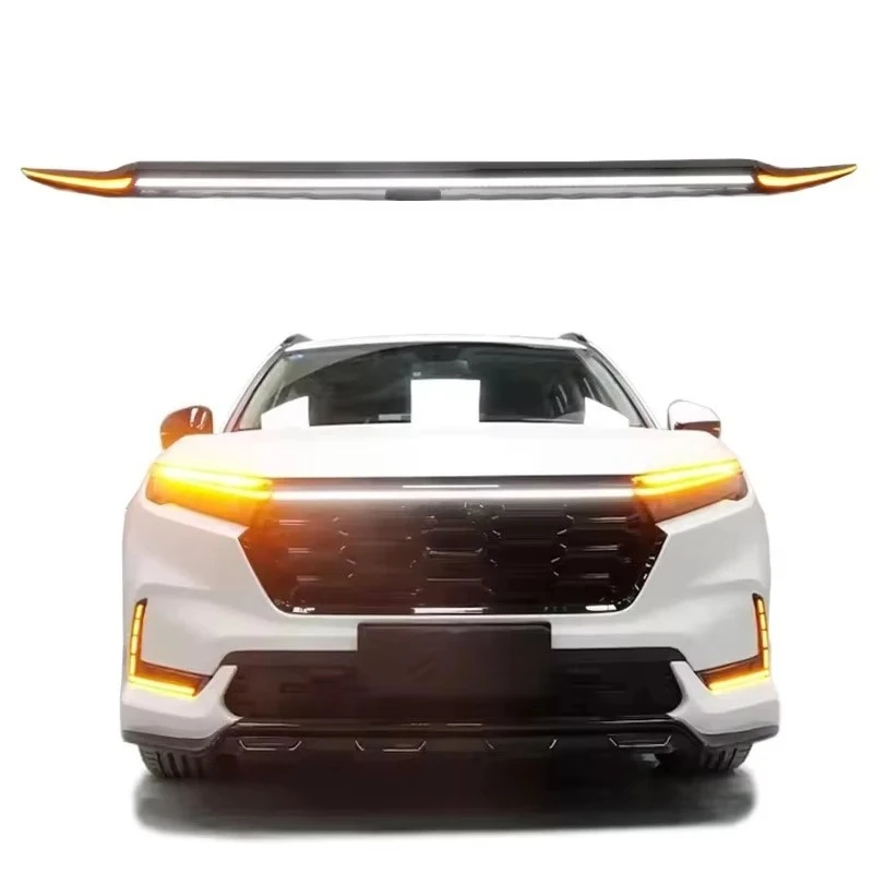 For Honda CR-V Front LED Grille Trunk Lid Light 2023 2024 Daytime Running Fog Lights Connector Head Lamp For Enhanced Visibility