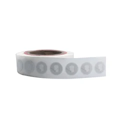 100pcs MOQ HF RFID Round 25mm White Sticker Tag 13.56Mhz ISO15693 protocol NFC Label