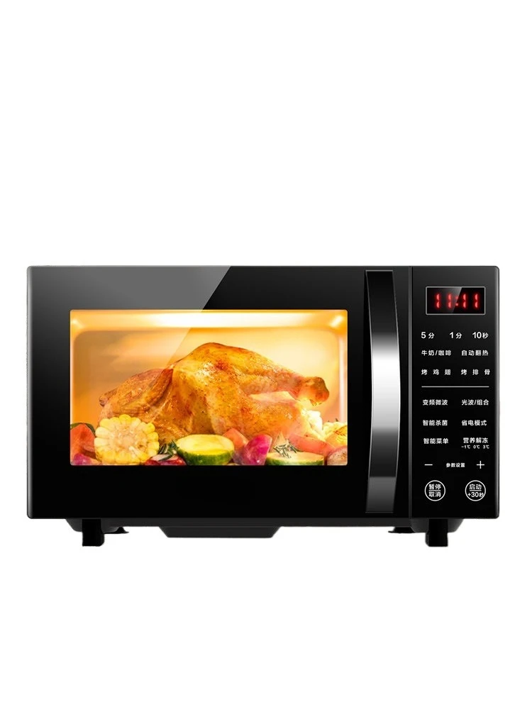 Inverter microwave oven, flat-panel light wave oven, integrated microwave steaming and baking oven