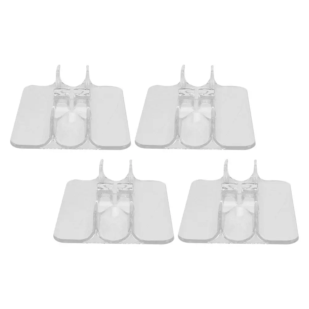 

4Pcs Clear Roller Skate Storage Rack Stable Display Stand Lightweight Inline Skates Holder Rack for Retail Exhibition Use