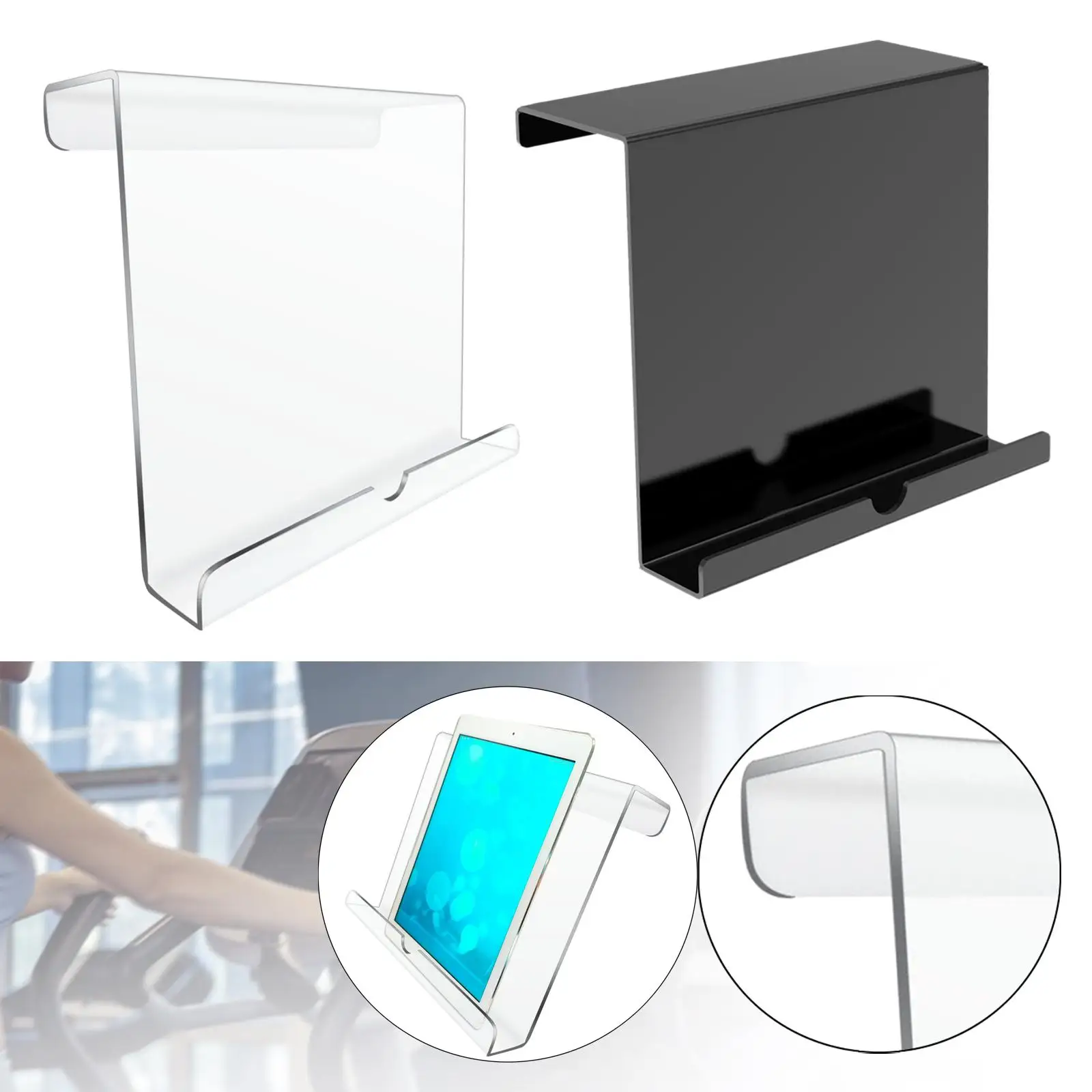 

Держатель для книг на беговой дорожке. Акриловая подставка для чтения. Многоцелевое использование. Совместимо с.