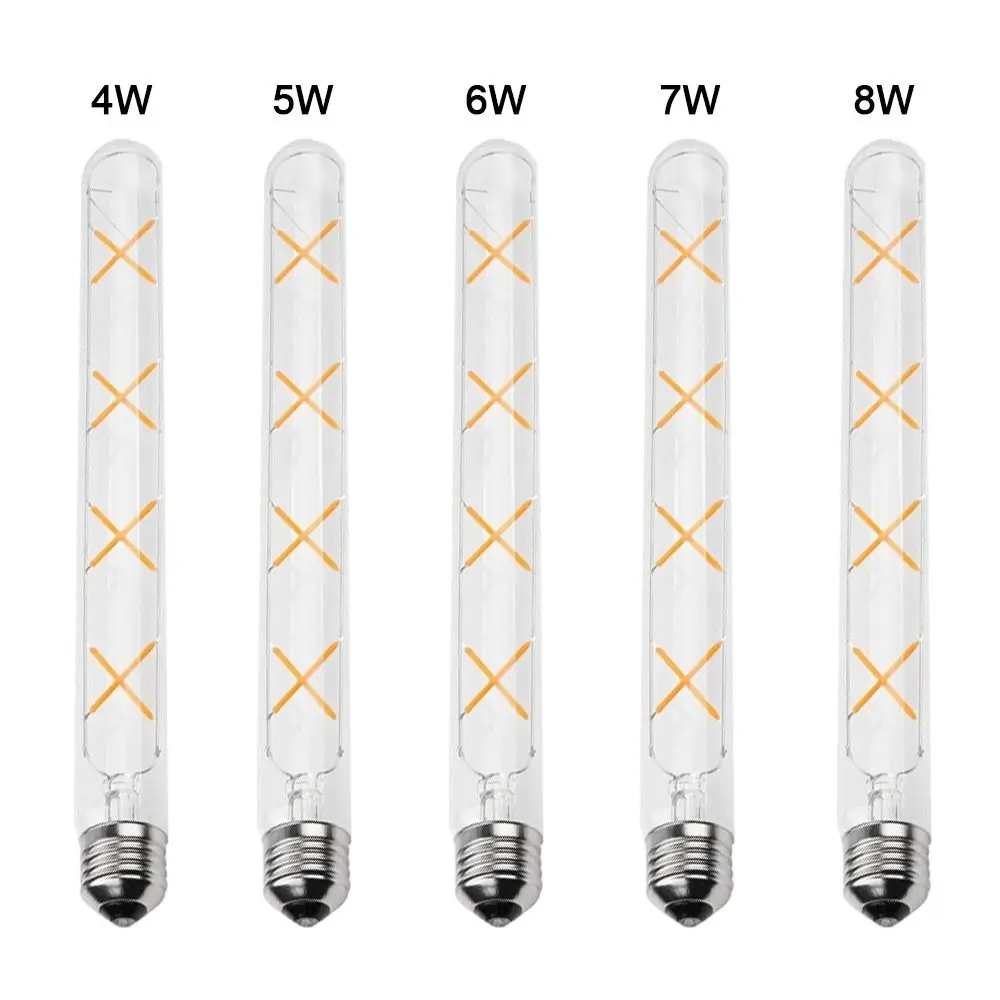 حار 4 واط 5 واط 6 واط 7 واط 8 واط كريستال ضوء لمبة E27 ST64 شمعة لمبة ضوء شمعة دافئة الأصفر LED لمبة ديكور المنزل #4