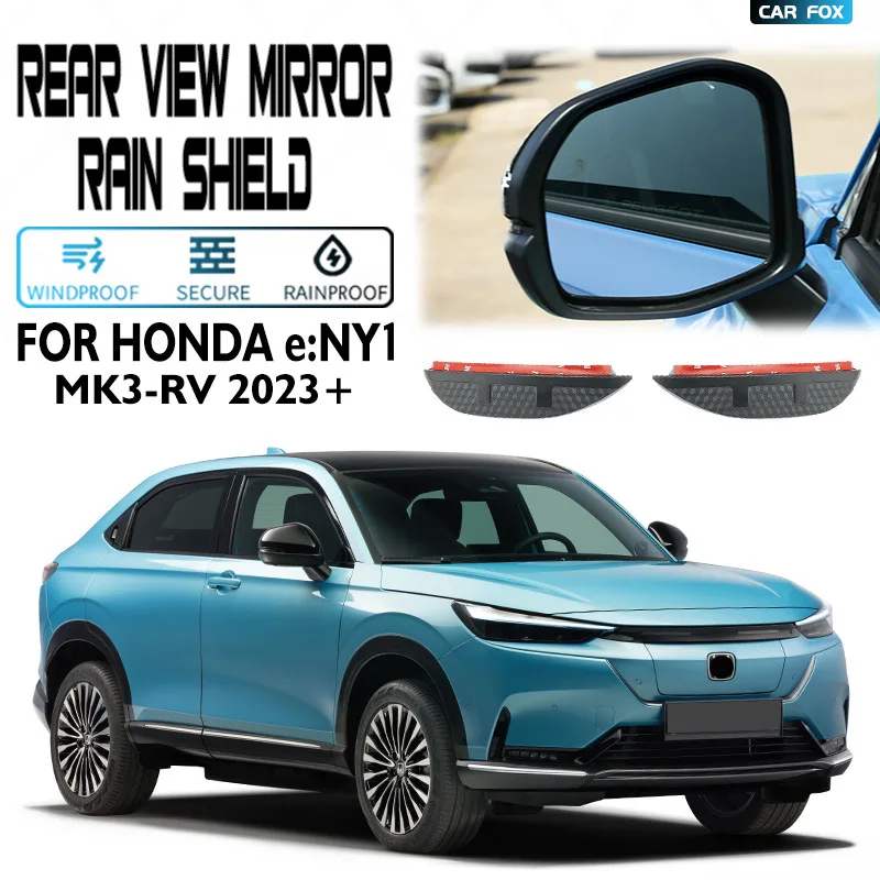 

2Pcs For Honda eNy1 2023+ Carbon Fiber Car Rear View Mirror Rain Shield Protective Cover Sun Shade Car Styling Auto Accessories