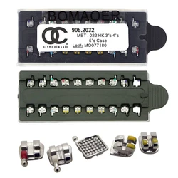 10 juegos de soportes dentales de alta calidad, MIM, soporte de Metal para ortodoncia, Roth/MBT 022, 345 ganchos, 20 unids/set