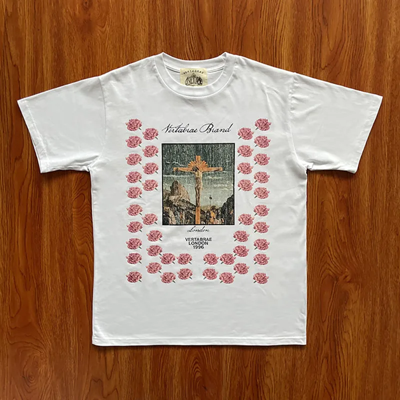 

Футболка Vertabrae epherd Tank с портретным принтом, из чистого хлопка, с коротким рукавом, круглым вырезом, молодежная, модная, летняя, повседневная, размер M