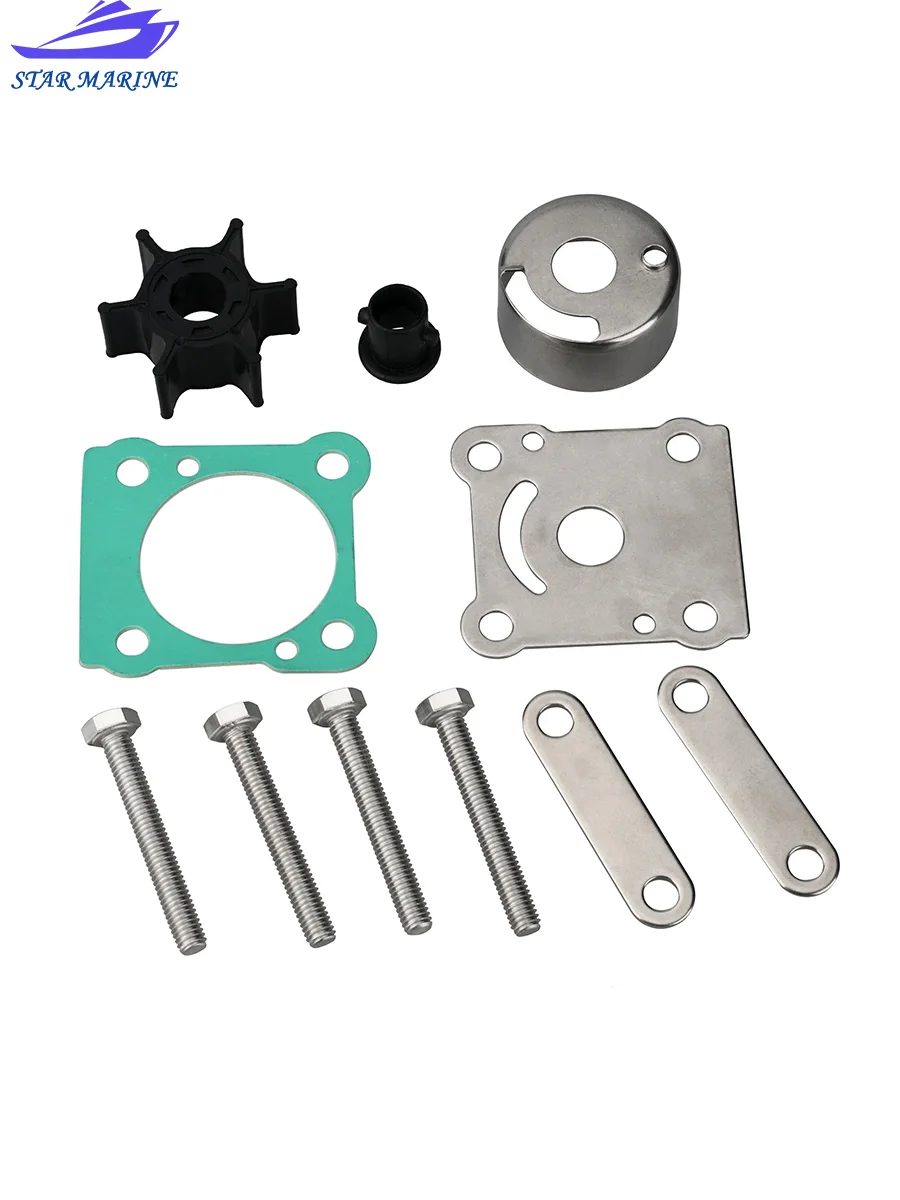 6N0-W0078 Wasserpumpenlaufrad-Kit 6G1-W0078 für Yamaha Außenbordmotor 2T 6HP 8HP 18-3460 6G1-W0078-A1 6N0-W0078-00 6G1-W0078-A0
