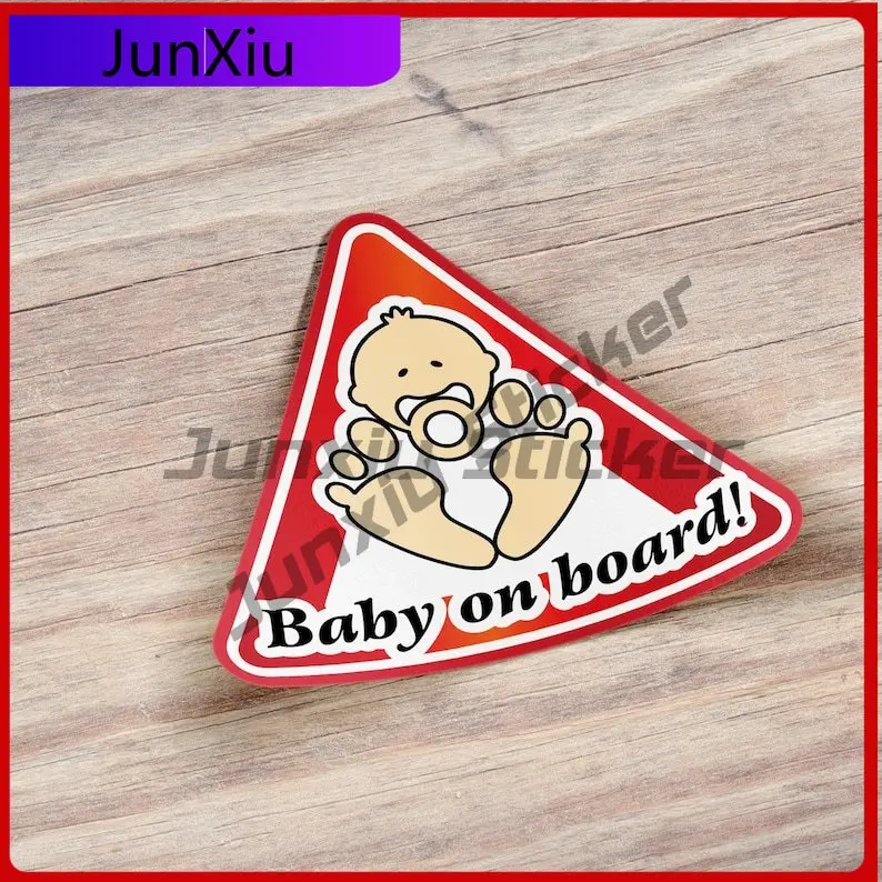 

Car Warning Sign Baby On Board Little Baby Sign Vinyl Car Sticker Decal Bumper Windows Windshield Suv Pvc Exterior Accessories