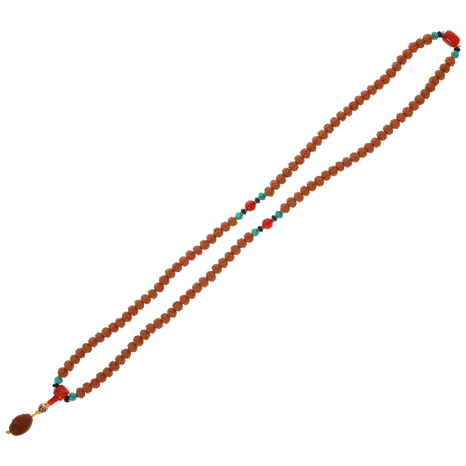 

Bracelet Necklace Durable Premium Material Meditation Buddhism Prayer Beads Gifts Men Womenrudraksha