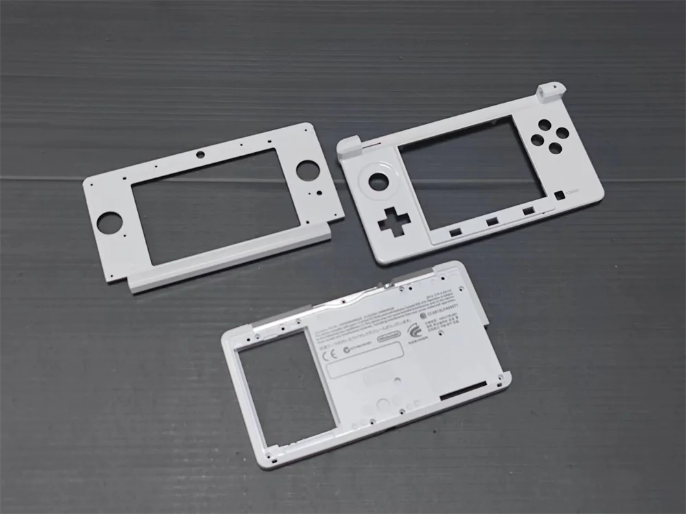 Original nuevo para consola pequeña 3ds, funda BCD, juego de marco de plástico de 3 uds.