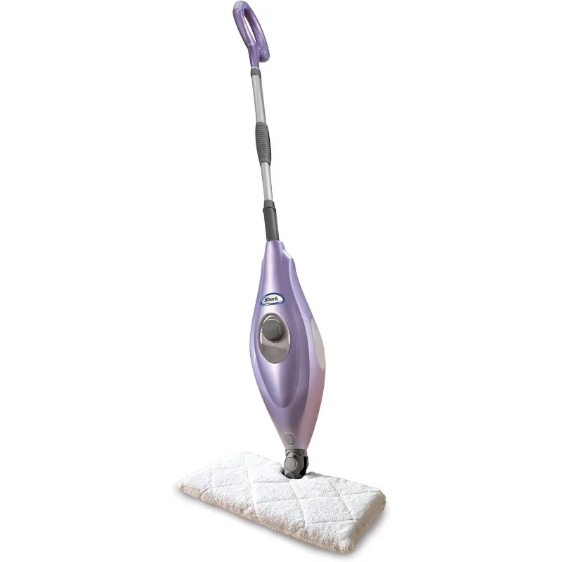 Shark S3501 Steam Pocket Mop Hard Floor Cleaner, With Rectangle Head and 2 Washable Pads, Easy Maneuvering, Quick Drying,Purple