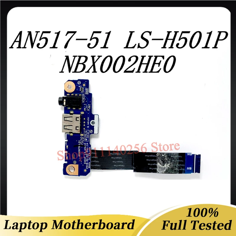 FOR Acer Nitro AN515-54 AN515-41 AN517-51 USB Audio Socket Board Cable EH5VF LS-H501P NBX0002HE00 100% Full Working Well