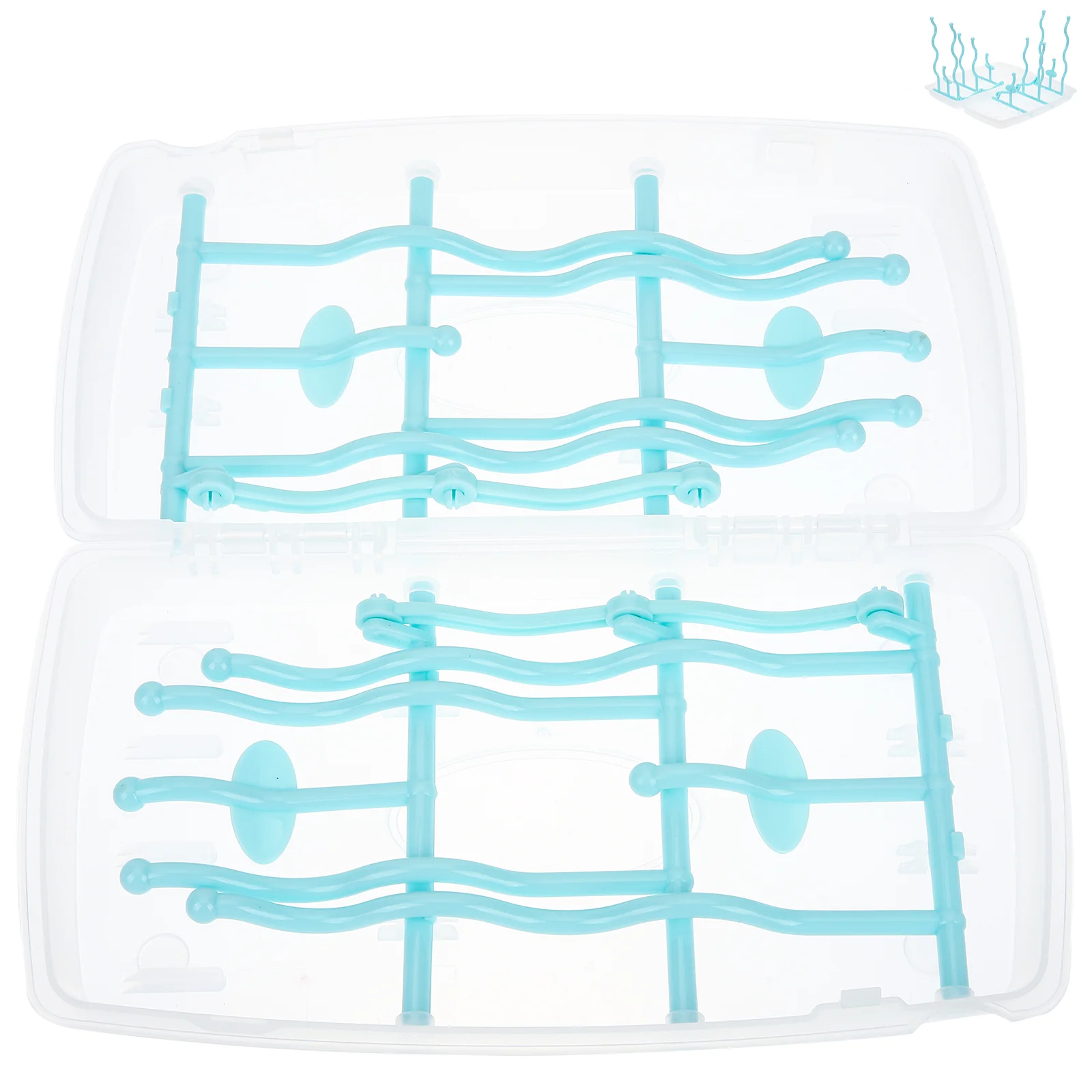 Feeding Bottle Storage Rack Baby Drying Stand for Multiple Bottles Organizer Plastic Tray Holder