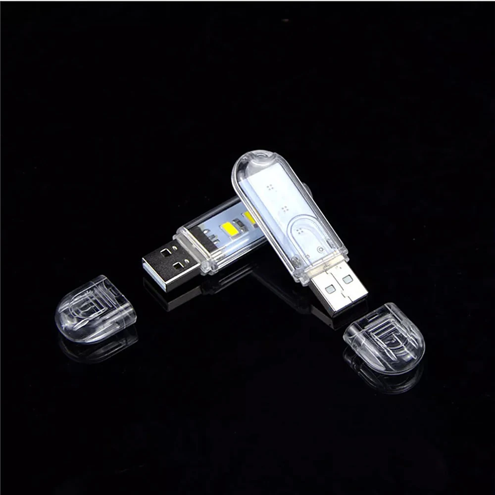 USB LED Book Lights 3LEDs 8LEDs SMD 5630 5730 LED Bulb 5V Power Input White 5000-6500K Warm White 3000-3500K USB Night light