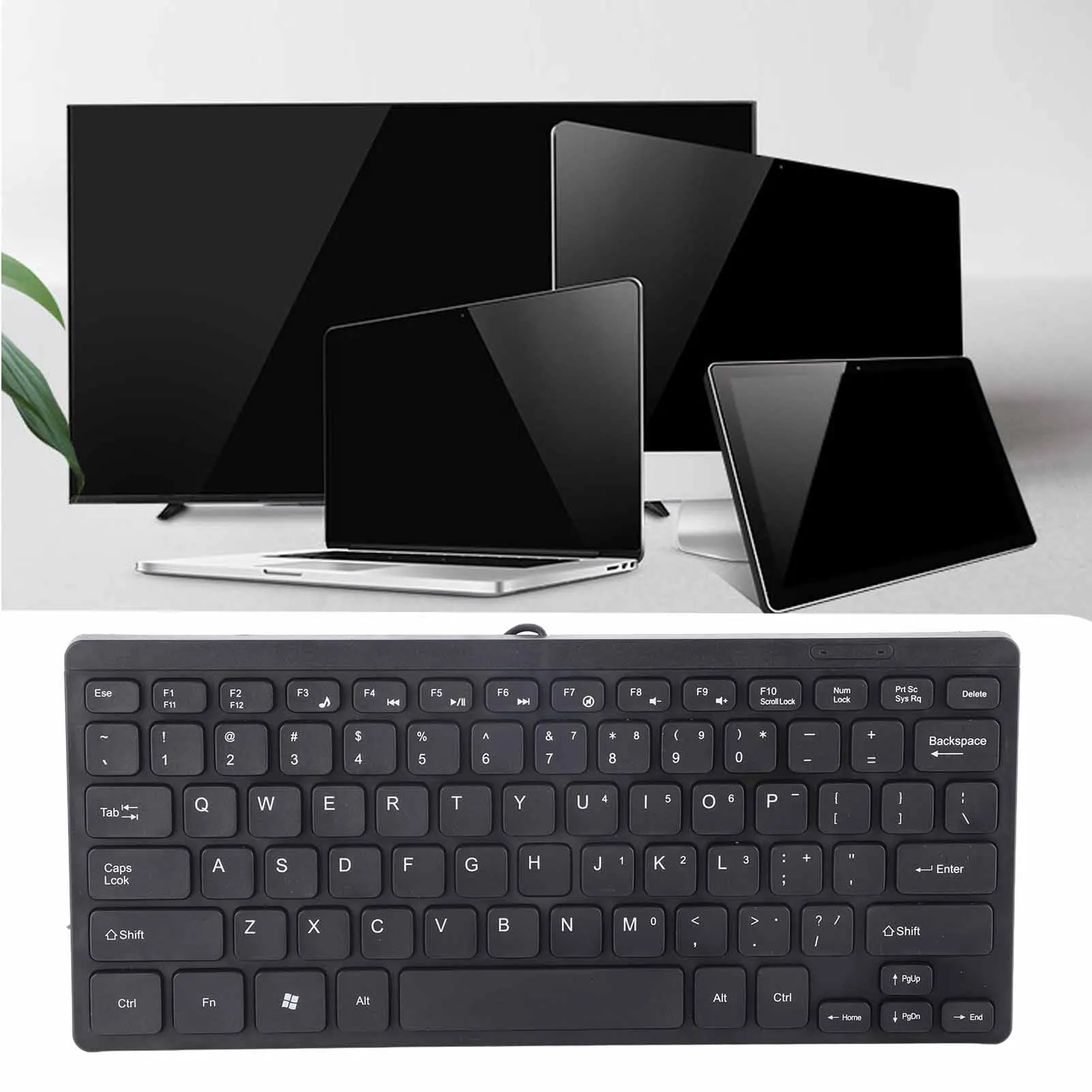 Computer Accessories Mini Keyboard USB Wired Waterproof Multimedia Kaypad Portable Laptop Accessories K1000