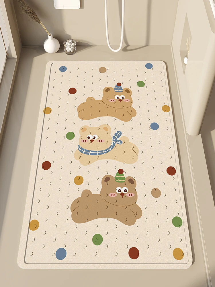 

Противоскользящий коврик Batoom, водонепроницаемый коврик для душа, противоскользящий напольный коврик для купания младенцев, детский коврик для ванной, подставка для ног