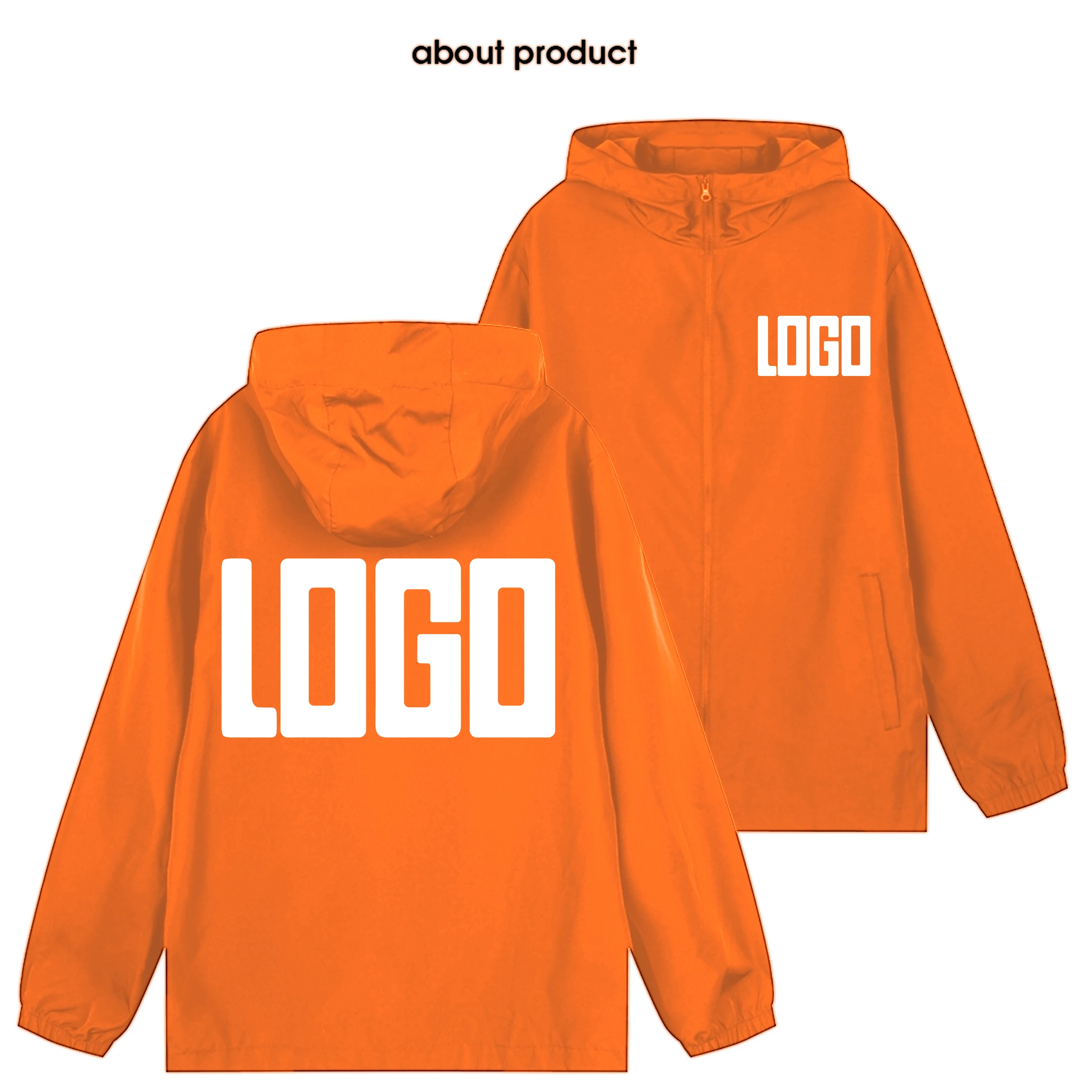 Men's custom brand logo autumn jacket, warm and waterproof windbreaker, plus size casual 7Xl, green, black and red outdoor jacke