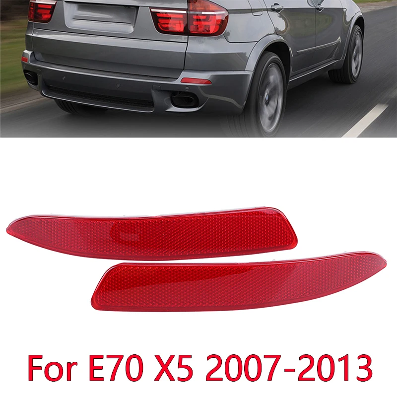 

The rear bumper reflective strips suitable for the BMW E70 X5 model (Original Equipment Part Number: 63217158949, 63217158950)