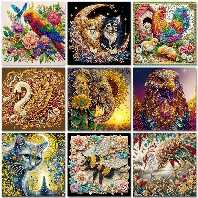 

5D Special Shaped Drill Diamond Painting For Adults Owl Swan DIY Kit Full Drill Crystal Rhinestone Embroidery Home Wall Decor