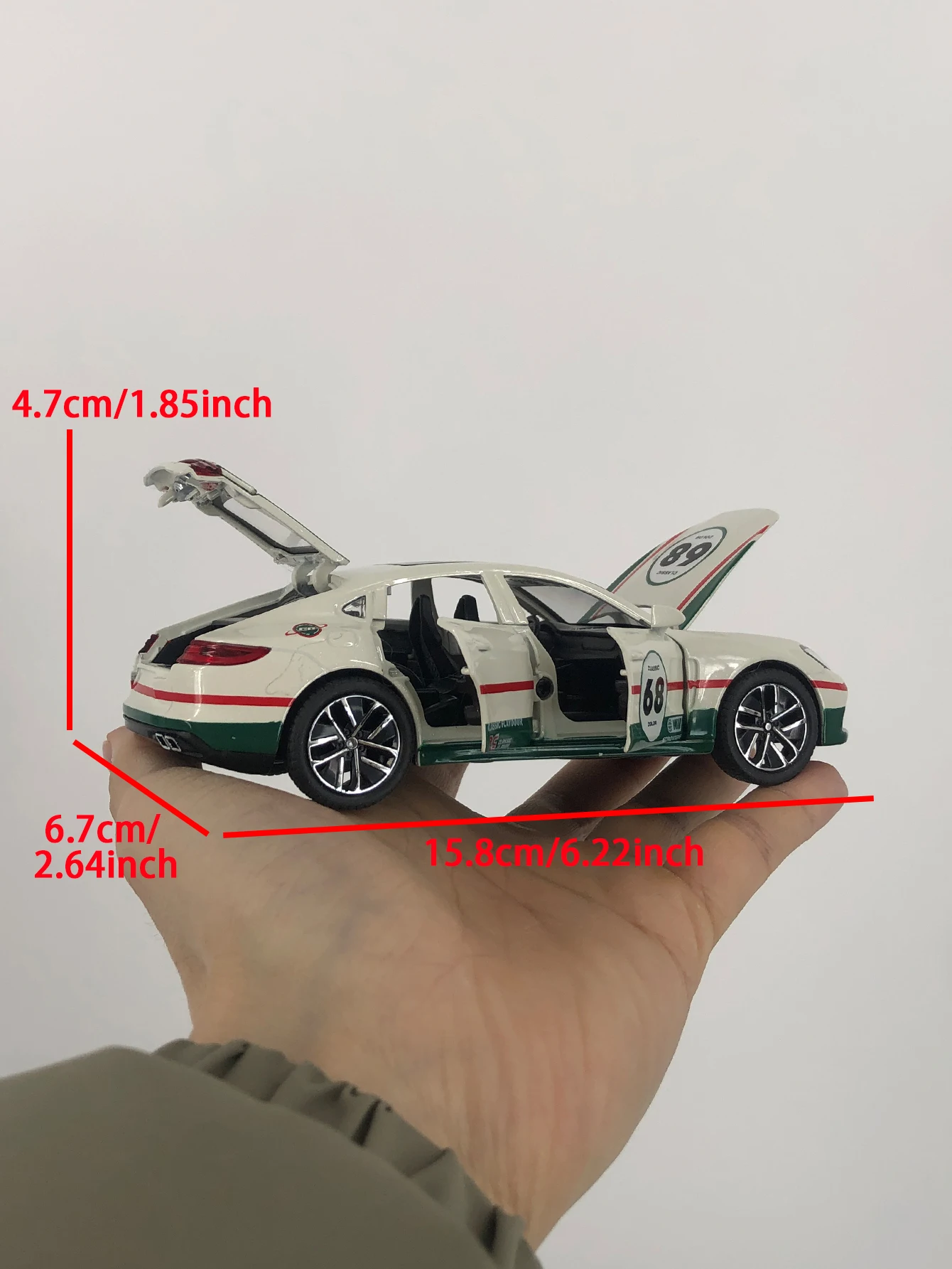 1: 32 simulation zinc alloy modified coupe model car, static ornament, metal collectible gift car