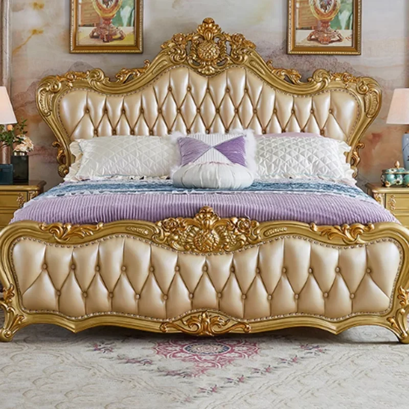 

Sale Leather Drawers Double Bed Luxury Modern Adult Wooden Queen Double Bed Twin Girls Big Cama Matrimonial Home Furniture