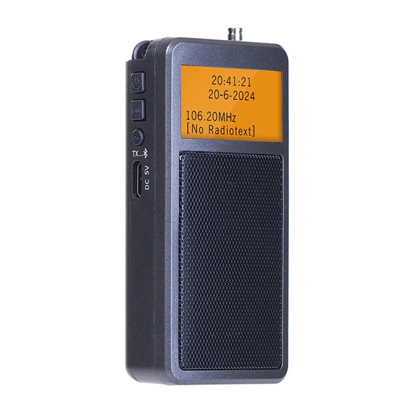 

HRD205 Mini Portable High Sensitivity Bluetooth Transmitter Radio Stereo FM Rechargeable Elderly Radio