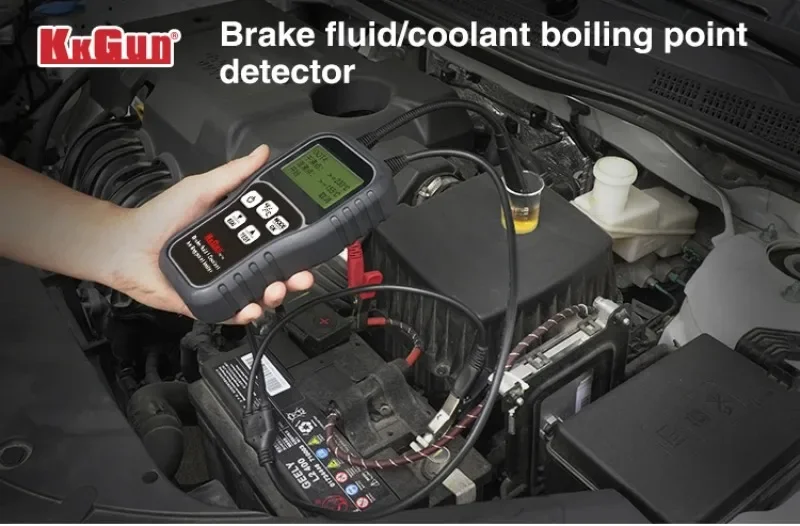 2022 Hot Sales Manufacturer Brake Fuild Boiling Point Detector DOT3 DOT4 DOT5 Auto Diagnostic Testing Tool Brake Fluid Tester