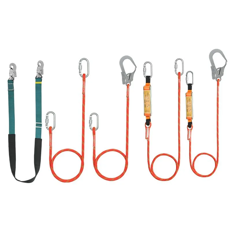 P608 Outdoor High-Altitude Operation Wear-Resistant Anti Fall Safety With Hook, Double Hook Connection Rope