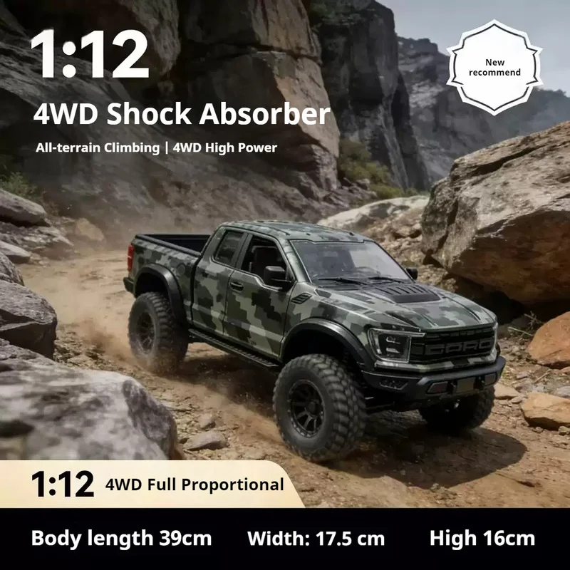 Hongxing 1：12 Rc Full Scale 4wd Rc Bronco Four Door Off Road Climbing Electric Remote Control Car For Adult Hobby Enthusiasts