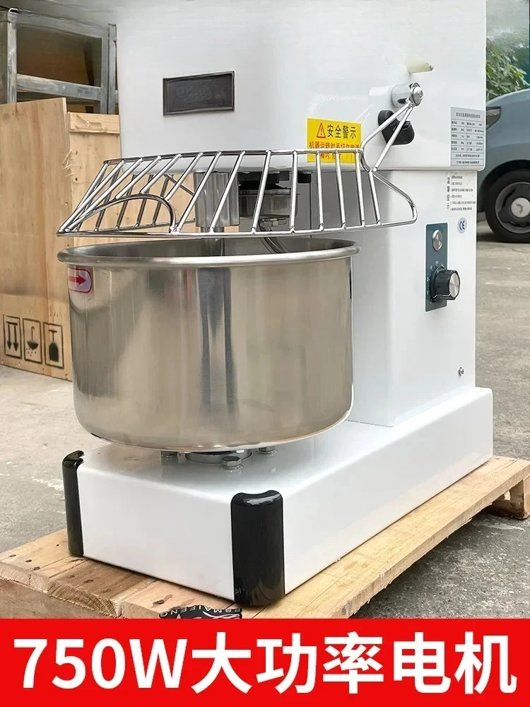 

Double-action, two-speed dough mixer