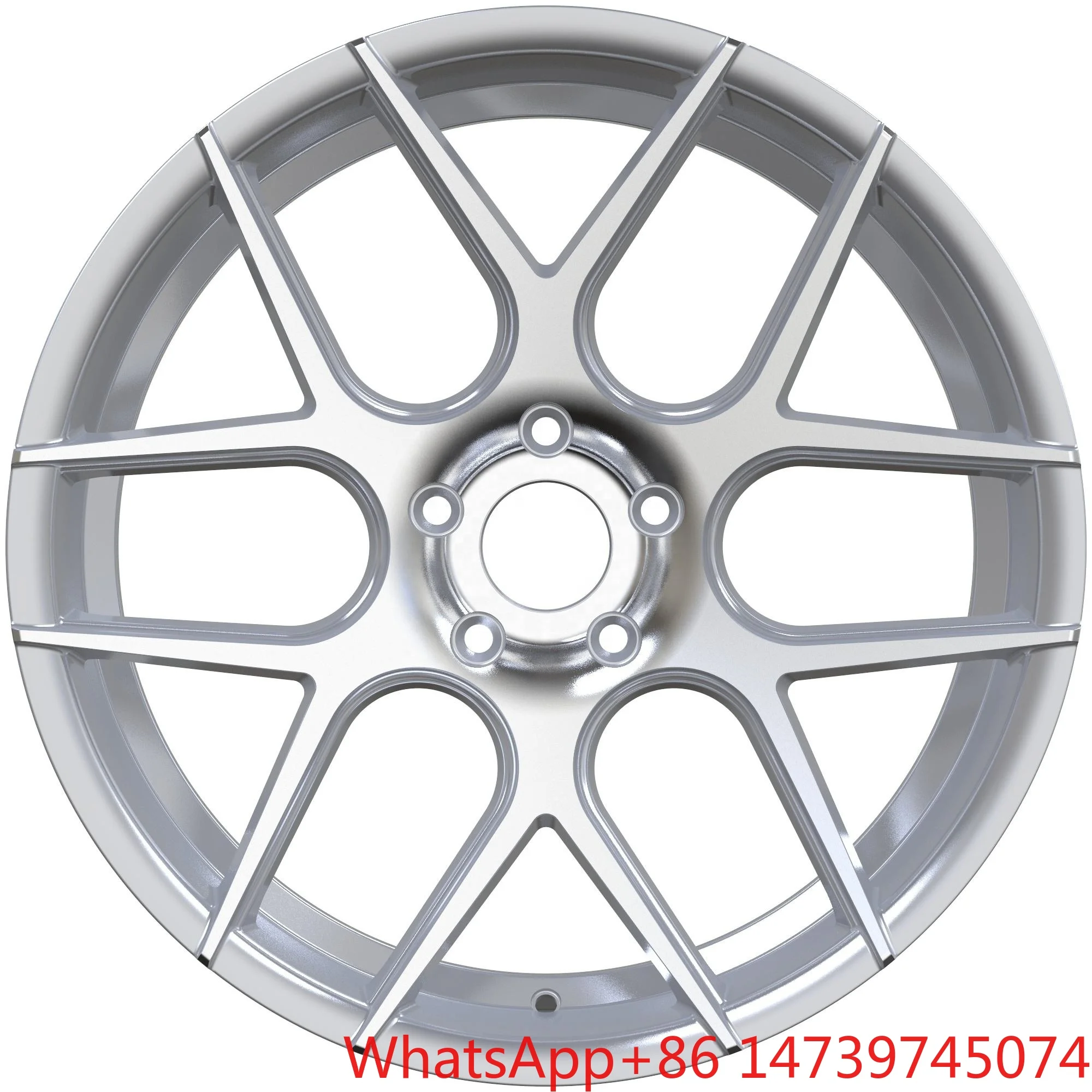 20x10.0J 5 Hole Flow Forming Aluminum Alloy Car Rims, PCD 112‑120mm ET35‑40mm Universal Auto Replacement Wheels