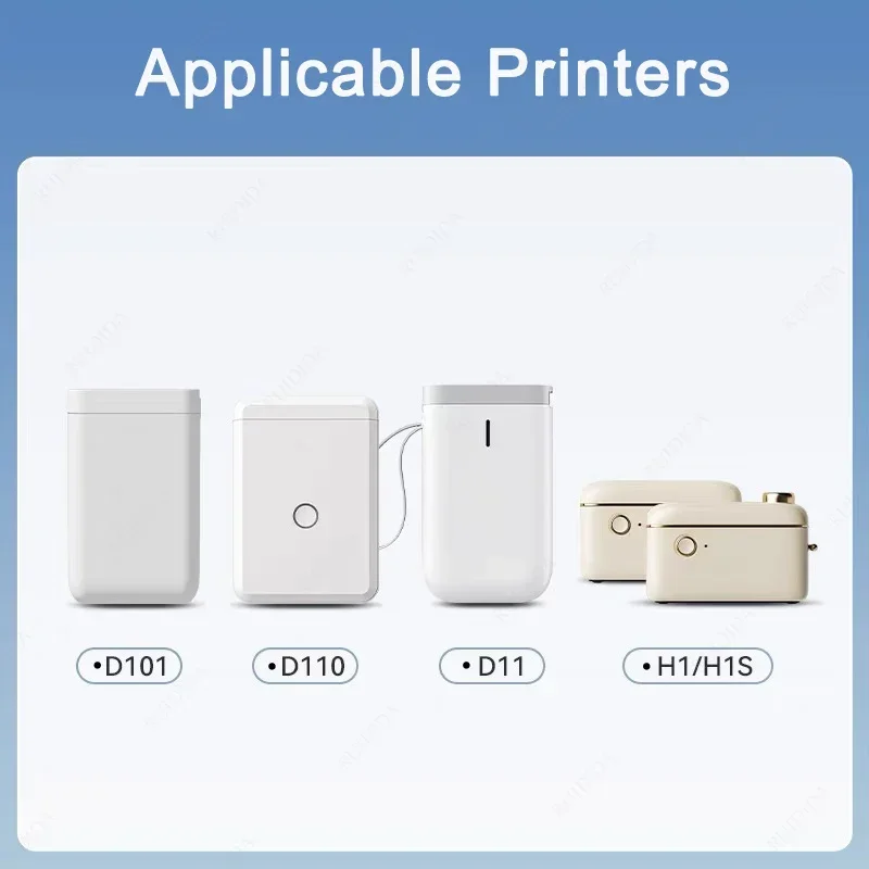 Niimbot D110/D11/D11Pro/D101/H1/H1S White Color Thermal Label Date Price Printing Paper Classification Waterproof Name Stickers