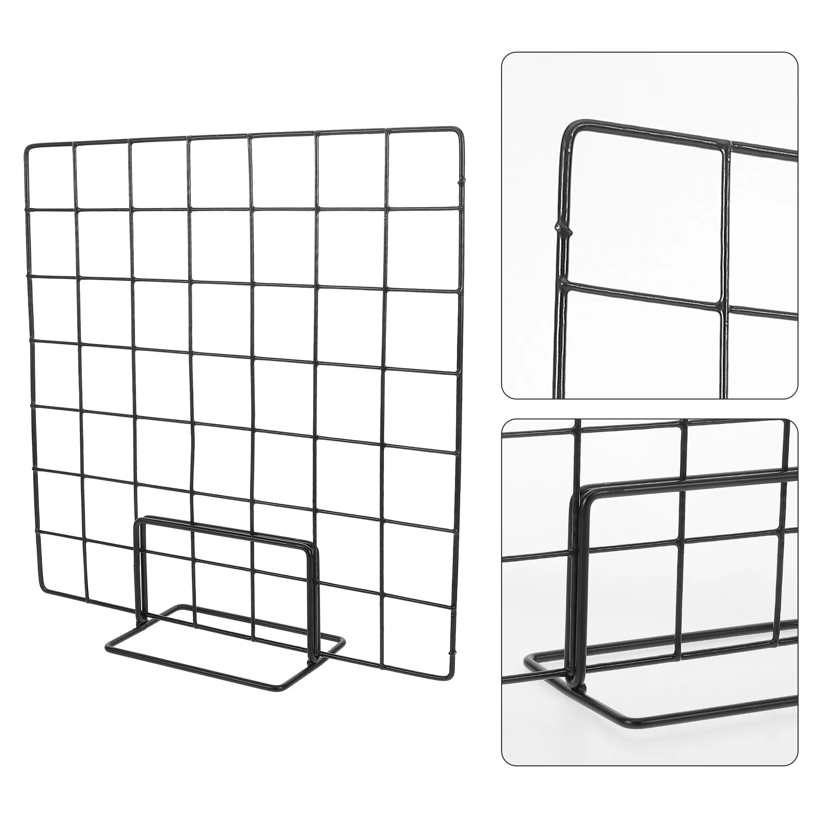 Floorstanding Grid Wall Panel Wire Display Racks Monitor Countertop Holders Iron