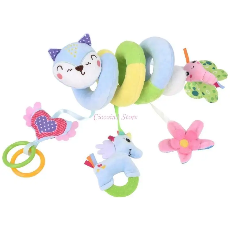 Y1UB Spirals Spiras giocattolo per bambini Hangings Rattle Pollrer giocattolo sedili per auto giocattolo giocattolo peluche