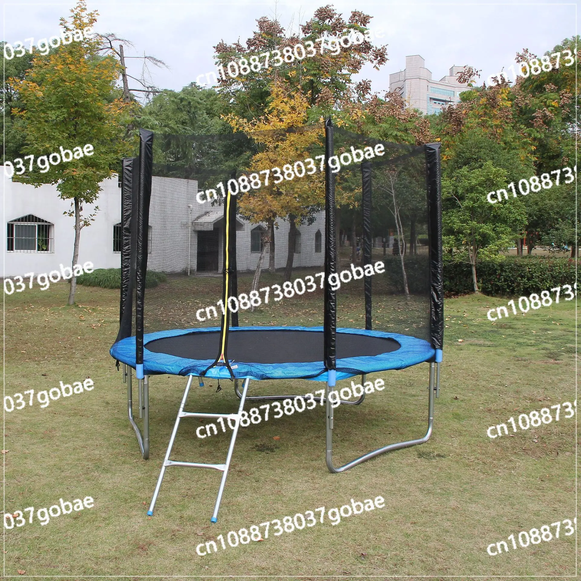 قطر 305 سم ترامبولين سرير قفز منزلي داخلي ترامبولين كبير خارجي مع شبكة واقية #2