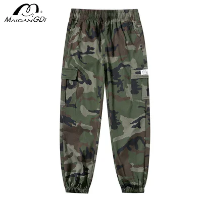 

Camouflage Work Pants Men's Ankle Tied Casual Multi Pocket Pants Drawstring Large Size Daily Traveling Shopping