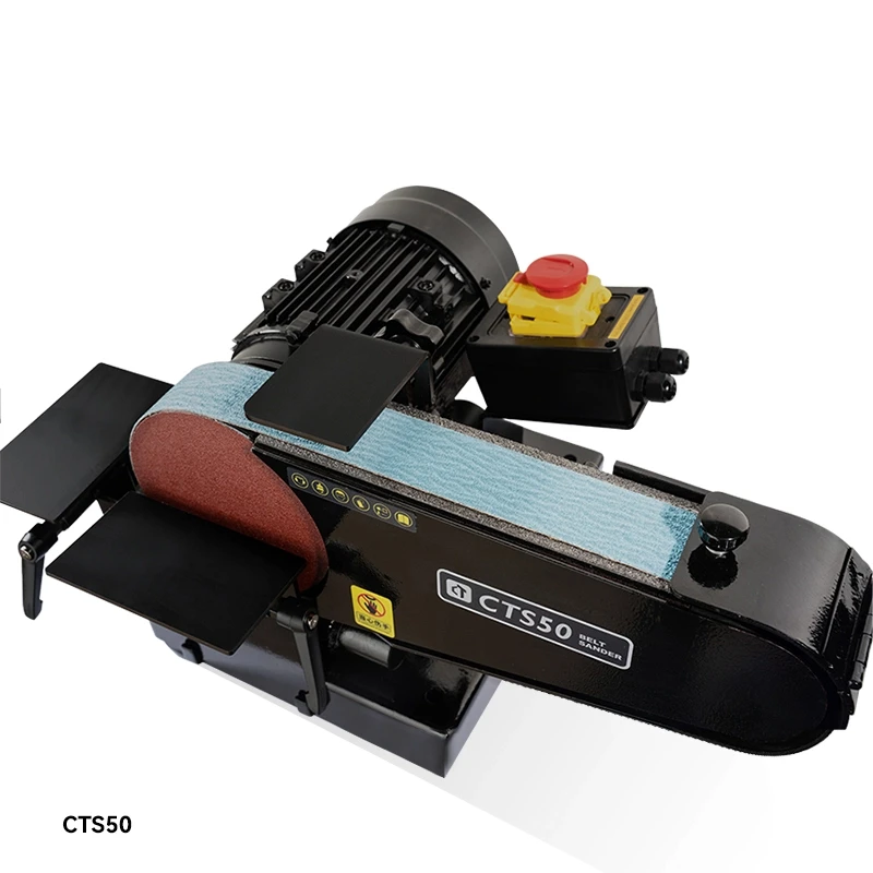 

Metal Micro Belt Sander 220V 0.75KW Angle adjustable Portable Grinder Metal Wood Sanding Machine CTS50