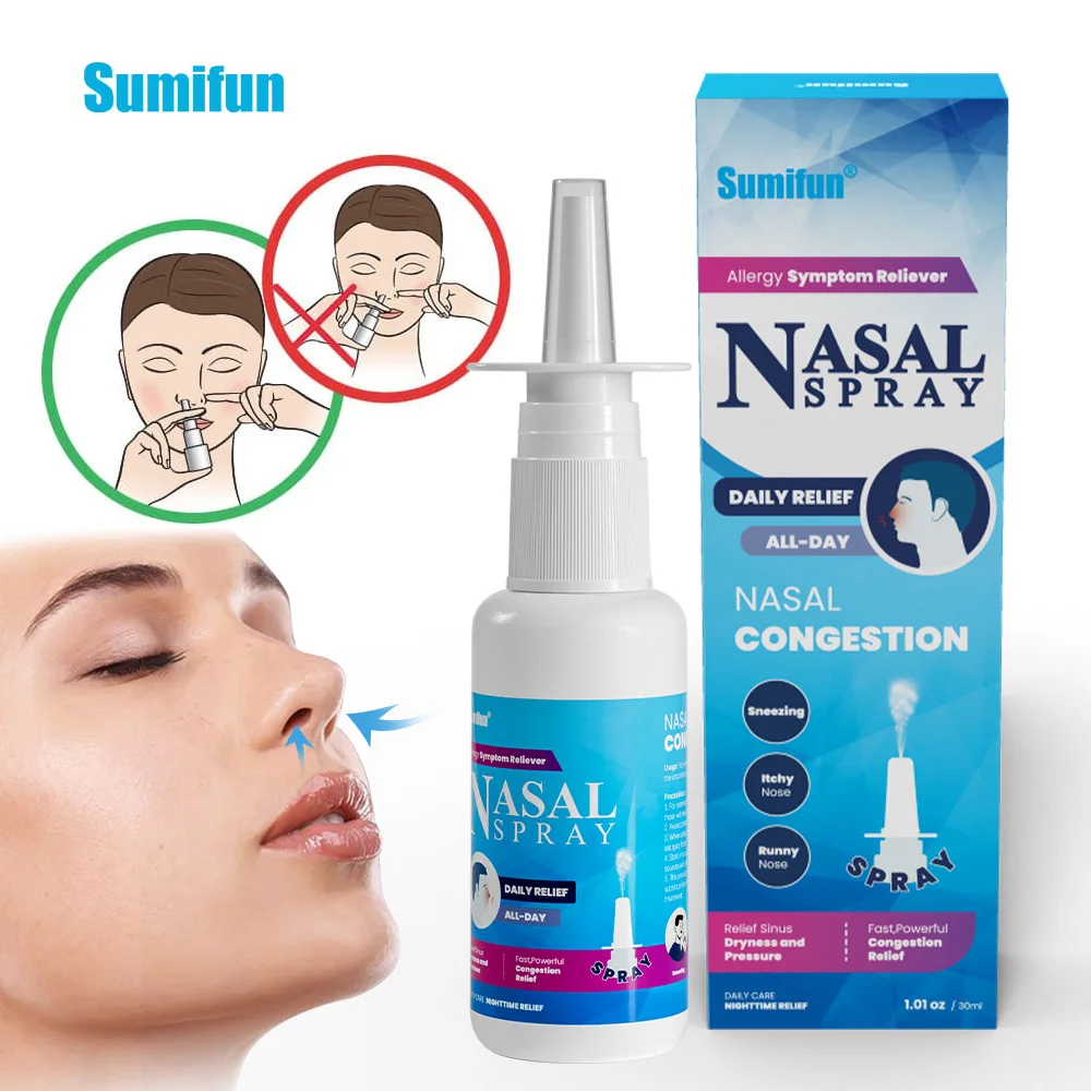 Nasal Spray 30ml Nasal Spray Decongestant Moisturizing Spray Pure Sea Water For Dry Nose Stuffy Nose Relief Nasal для носа