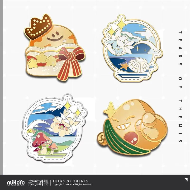 

Official Genuine TearsofThemis Collection Series Commemorative Metal Badge Sixth bullet miHoYo Anime Peripheral Gift