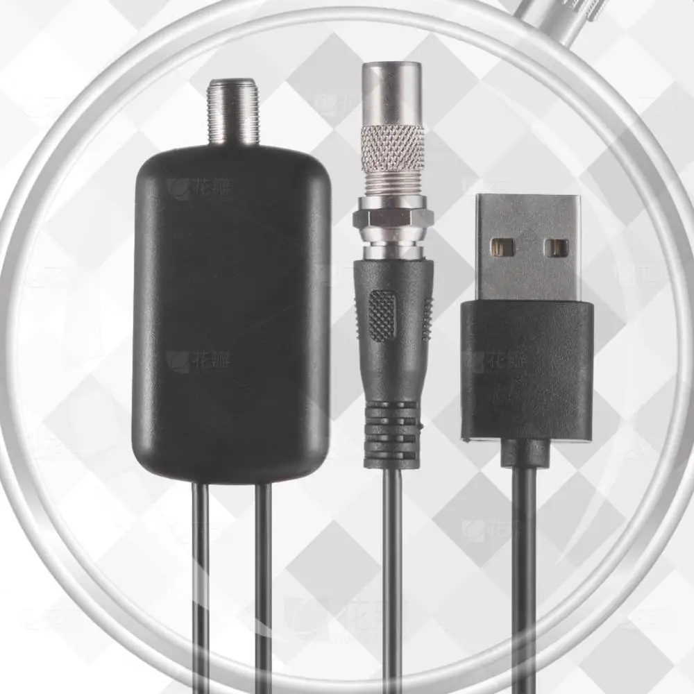 TV Antenna Amplifier Professional Indoor HD Digital TV Antenna Amplifier Low Noise 25dB High Gain Adapter with USB Power Supply