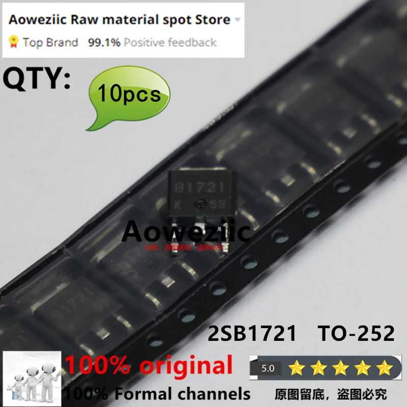 Aoweziic 100% original importado novo b1721 2sb1721 2sb1721-z-e1-az a-252 transistor vulnerável placa de computador automotivo